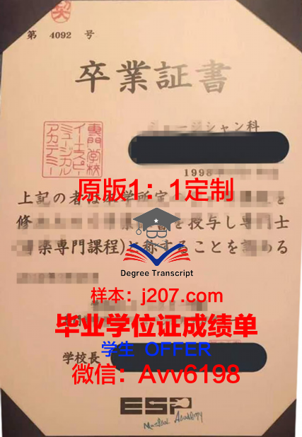 国际观光专门学校滨松校区毕业证定制：匠心独具，彰显品质